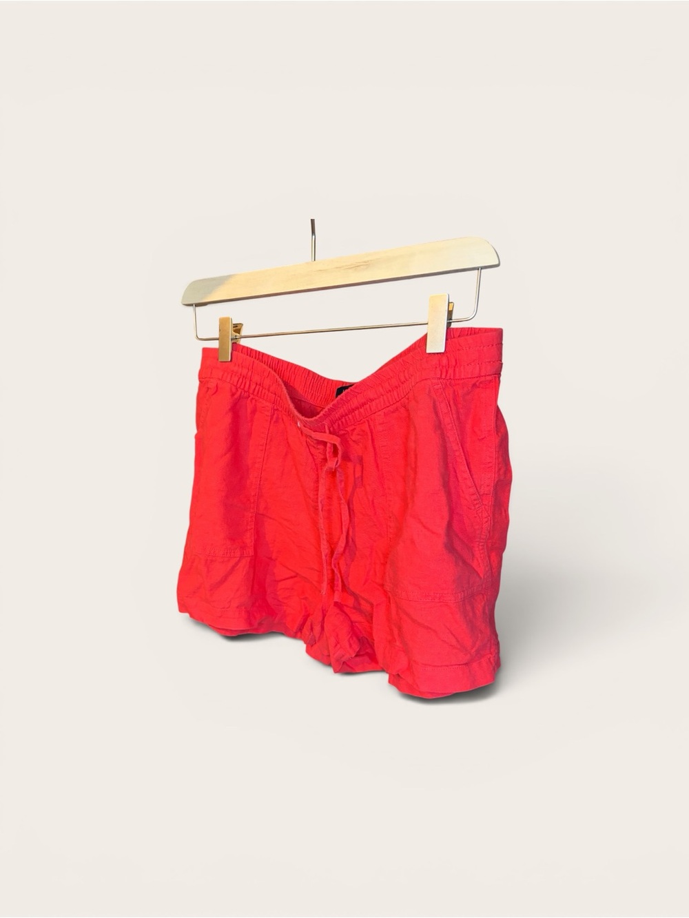 J.Crew Coral Linen Drawstring Pants - Picture 2 of 2